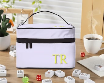 Mahjong Tile Bag: Personalized Game Night Pouch, Travel Organizer for Mahjong Lovers, Unique Mahjong Gifts
