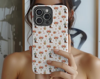 Cowboy Boot Phone Case - Western Country Tough Phone Case, Rodeo Phone Cover, Cowgirl Phone Protector, Wild West Cell Phone Case, Cowboy