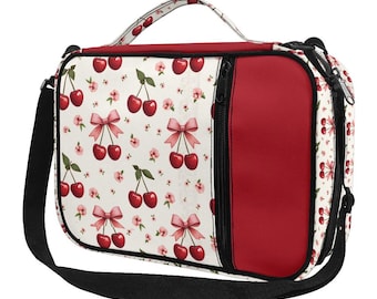 Cherry Bible Bag Scripture Tote with Shoulder Strap Bible Cover • Christian Gift for Her