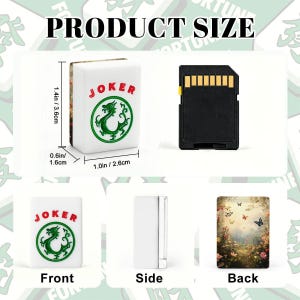 Mahjong Tile Set Vintage Garden Butterfly Design, Floral Butterfly Mahjong Tiles with Jokers, Cottagecore Mahjong Game Set Gift imagem 3