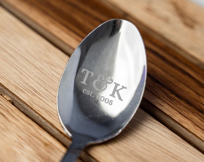 Engraved Spoon, Personalized Custom Spoon Gift for Kitchen Lovers, Unique Baking Gift, Perfect for Anniversaries