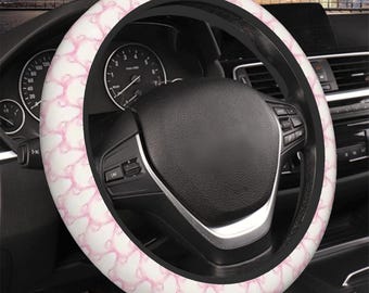 Coquette Steering Wheel Cover, Cute Floral Car Accessories, Custom Design for Women, Non-Slip Grip, Perfect Gift Idea