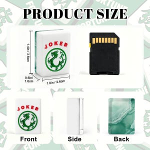 Luxury Green Mahjong Tiles | Jade Marble Mahjong Set | Coastal Mahjong Gift Idea image 3