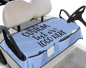 Personalized Golf Cart Seat Cover, Custom Design Premium Cloth Golf Cart Seat Cover