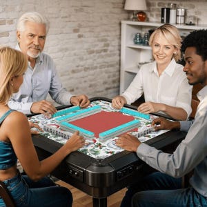 Christmas Santa Holiday Mahjong Mat, Festive Mahjong Bild 8