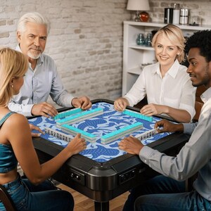 Whale Shark Mahjong Mat, Coastal Mahjong Mat with Bag, Blue Ocean Mahjong Table Cover, Beach House Mahjong Set, American Mahjong Gift bild 8