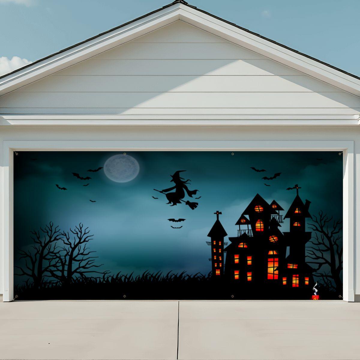 thumbnail image 2 of Halloween Decorations Garage Door Cover, Large Hanging 2 of 14
