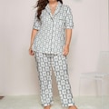 Women Fall Pajama, Soft Autumn PJs, Cute Satin Sleepwear Set for Cozy Nights, Perfect for Relaxation and Comfort product logo