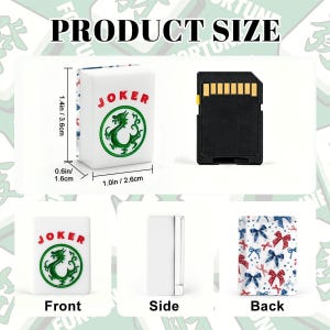 Patriotic Bow Mahjong Tiles, America 250 Mahjong Set, Fourth of July Mahjong Tiles, Red White Blue Bows, American Mahjong Tiles with Jokers image 3
