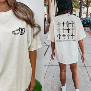 Christian Cross Shirt, Faith Tee, Bible Verse Apparel Inspirational Religious Gift,Trendy Christian Clothing Jesus Shirt, Religious Clothing