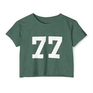 Custom Sports Number Crop Top: Personalized Team Shirt