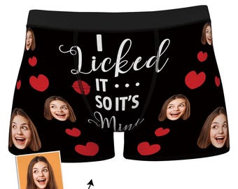 Face Boxer, Personalized Photo Underwear, Funny Custom Boxers for Him