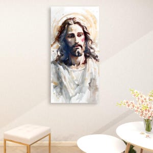 Jesus Canvas Print: Inspirational Christian Home Decor, Made in USA