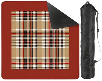 Plaid Mahjong Mat, Stylish Game Table Cover, Unique Home Decor, Perfect Gift for Players, Christmas Mahjong