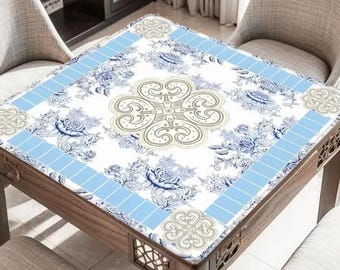 Mahjong Mat , Custom Non-Slip Table Cover, Mahjong Gift for Players, Game Night