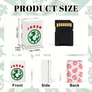 Peach Mahjong Tiles | Pink Peach Mahjong Set | Coquette Mahjong Tiles | Summer Mahjong Gift | Preppy Mahjong Accessories | Acrylic Mahjong 画像 3