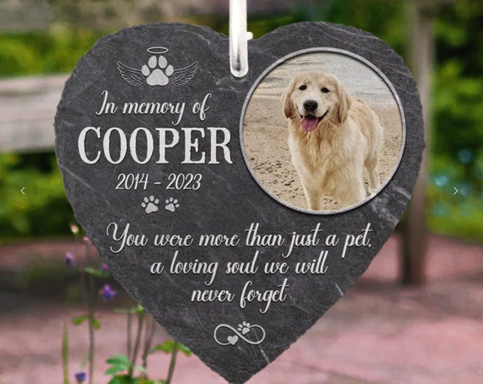 Pet Grave Marker, Personalized Pet Memorial Stone, Engraved Dog & Cat Grave Marker, Custom Sympathy Gift