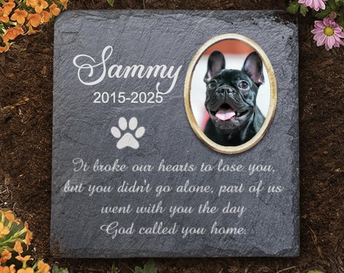 Pet Grave Marker, Personalized Engraved Pet Memorial Stone, Custom Tribute for Beloved Pet Loss Gift  Dog Memorial Gifts for Loss of Dog