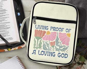 Personalized Polyester Bible Bag: Multi-Pocket Christian Tote