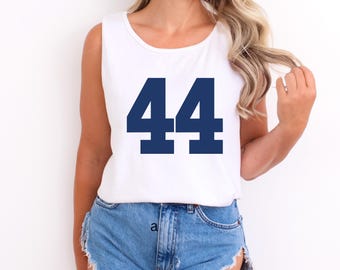Gepersonaliseerde tanktop jersey nummer: sportfankleding