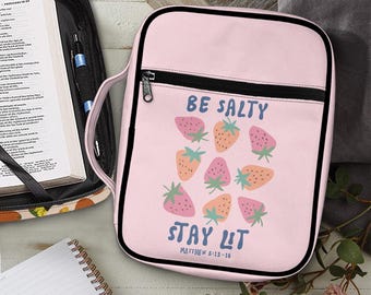 Personalized Polyester Bible Bag: Multi-Pocket Christian Tote