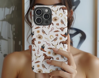 Western-Inspired Phone Case - Tough Cases, Horse Lover Gift, Country Vibe, Durable Phone Cover, Equestrian Accessory, Rodeo Decor, Country
