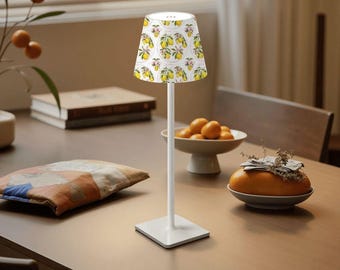 Neutral Leopard Table Lamp, Rechargeable Cordless Lamp, Dimmable Touch Lamp, Modern Accent Light