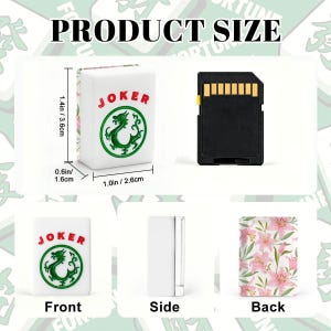 Pink Lily Mahjong Tiles, Personalized Mahjong Tiles, Floral Mahjong Set, American Mahjong Tiles with Jokers, Custom Mahjong Pink Flower image 3