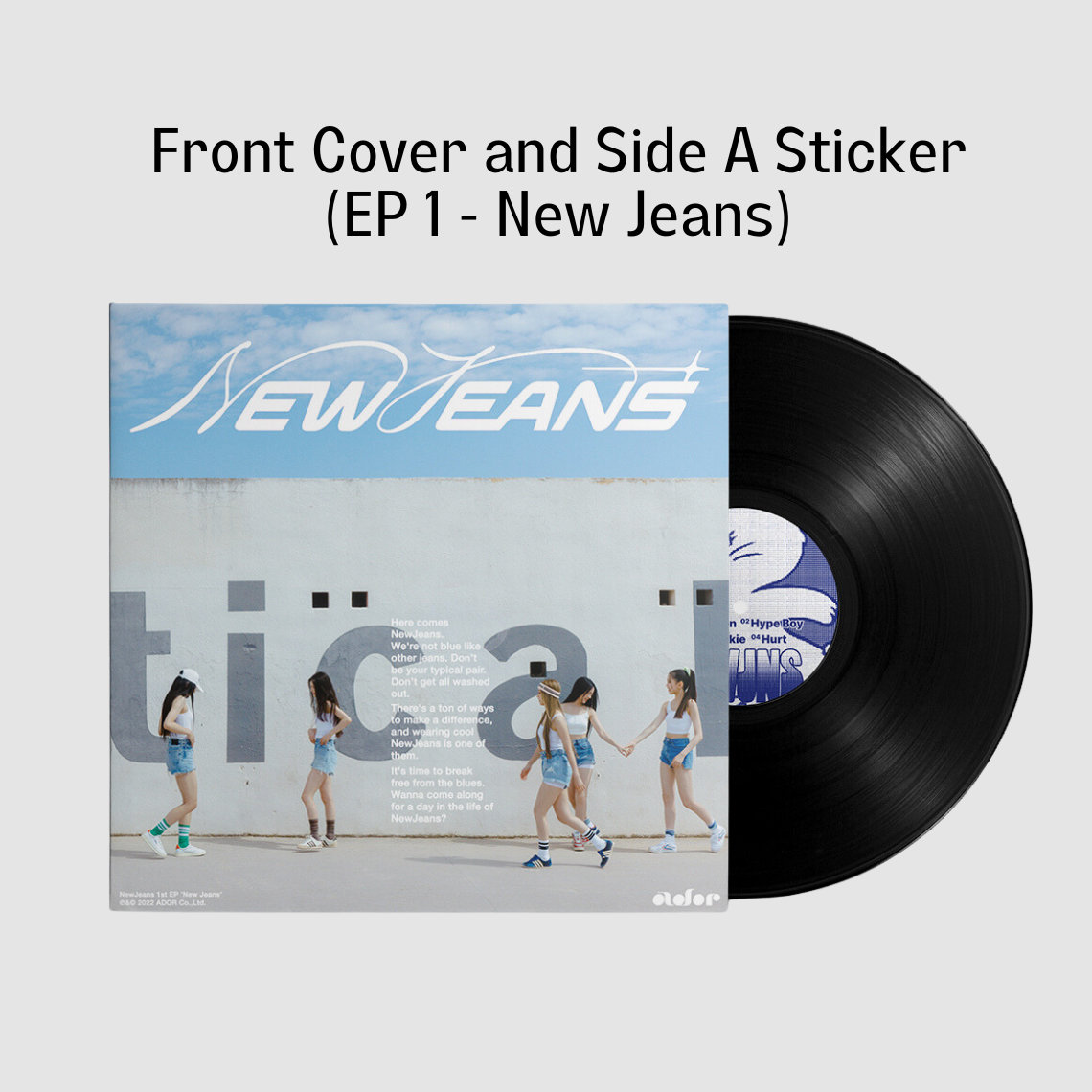 Newjeans 1st Ep new Jeans on Side A and 2nd Ep get Up on Side B 12
