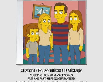 Custom "Yellowfied" CD Mixtape, Personalized Music Gift