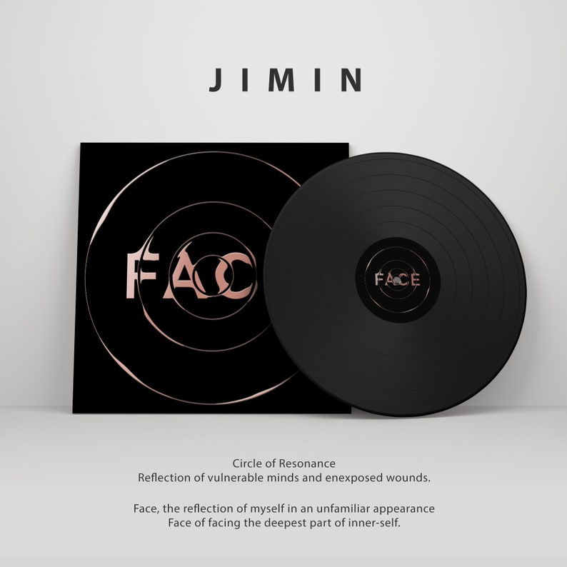 Jimin - Face Album Available in Silver and Black Cover! Custom Vinyl Record - Create your own Custom Art and Songs with our Personalized Vinyl Record and CDs!