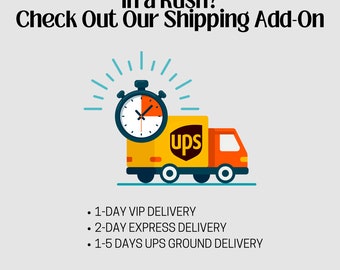 Rush Shipping Add-On – VIP, Express, UPS Ground (US Only)