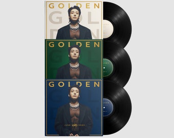 JUNGKOOK (BTS) – Goldenes Album in 12-Zoll-Vinyl-Schallplatte. Erhältliche Farben – Glanz, Solidität und Substanz! Klassische schwarze Vinyl-Schallplatte! K-POP-Kollektion