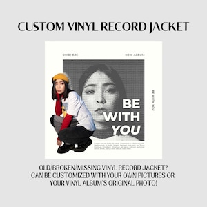 Personalized Vinyl Record Sleeve or Jacket - With Your Photos! Perfect for Old, Broken or Missing Sleeve or Jacket - Free and Fast Shipping!