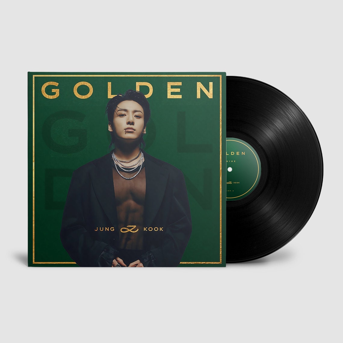 JUNGKOOK BTS Golden Album in 12 Vinyl Record. Colors Available Shine, Solid  & Substance Classic Black Vinyl Record K-POP Collection 