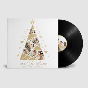 Fully Custom 12 inches Vinyl Record Your Photos and 40 Mins Music on LP Mixtape Fast Pressing, Unlimited Revisions, Free Shipping, Christmas