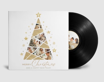 Custom Photo Vinyl Record, 40 Min Mixtape, Personalized LP, Christmas Gift