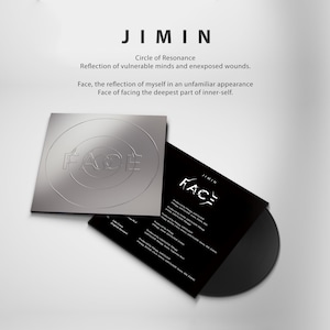 Jimin - Face Album Available in Silver and Black Cover! Custom Vinyl Record - Create your own Custom Art and Songs with our Personalized Vinyl Record and CDs!