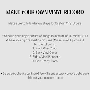 Anpassad 12-tums vinylskiva med LP – 40 minuters spellista, personligt fotoalbum bild 6