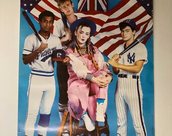1984年ボーイジョージ人形カルチャークラブ　レア ヴィンテージ 80年代ロック ヴィンテージ オリジナル ボーイ ジョージ 1984 ポスター ポップ