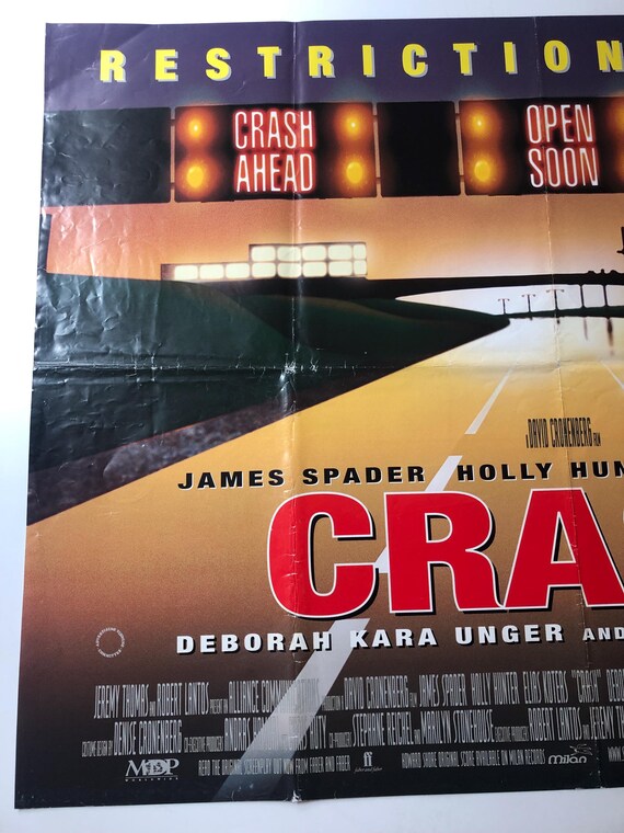 Crash (1996) Original Vintage British Cinema Quad Poster James