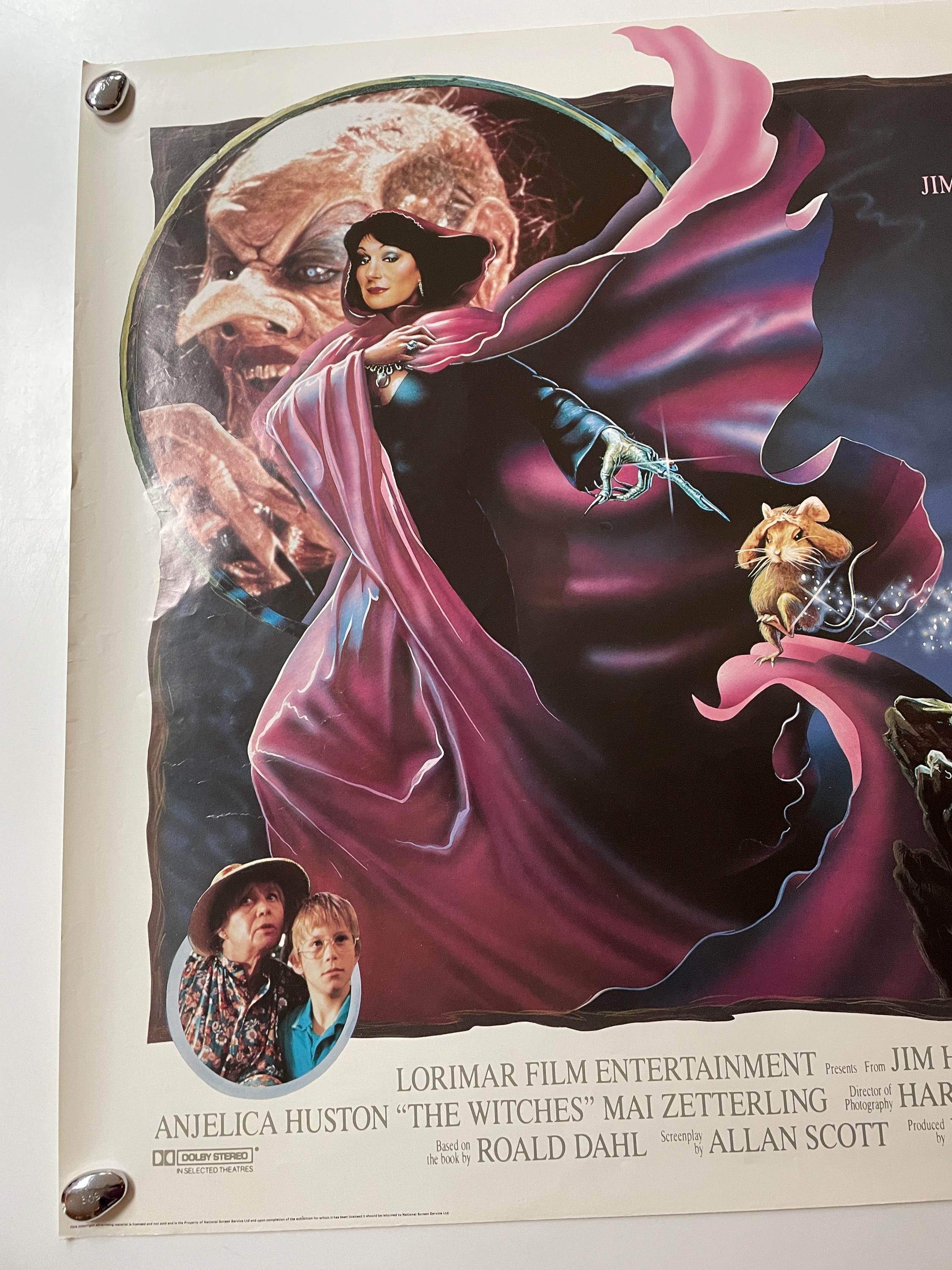 TRICKSTER 1984 38年 The Witches’ Dram The Witches (1990) Original Vintage Rolled British Cinema Quad