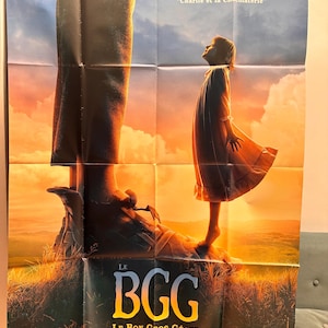 BFG (2016) Original Vintage Vikt Fransk Grande Affiche Stor Filmaffisch Stor Vänlig Jätte Mark Rylance Steven Spielberg Roald Dahl