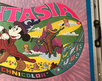 Fantasia (1940) Original Rolled Vintage British Quad Film Poster