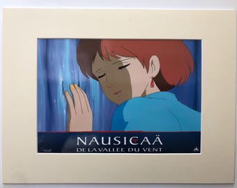 Original Vintage Nausicaa of the Valley of the Wind (1984) French Lobby Card Colour FOH Still Mounted & Ready to Frame 40 x 30 cm 1
