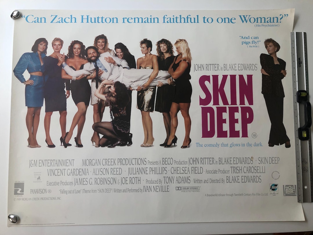 Skin Deep (1989) Original Vintage Rolled British Quad Film Poster John ...