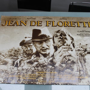Jean de Florette (1986) Original Vintage British Kino Quad Poster Yves Montand Gerard Depardieu Daniel Auteuil Marcel Pagnol