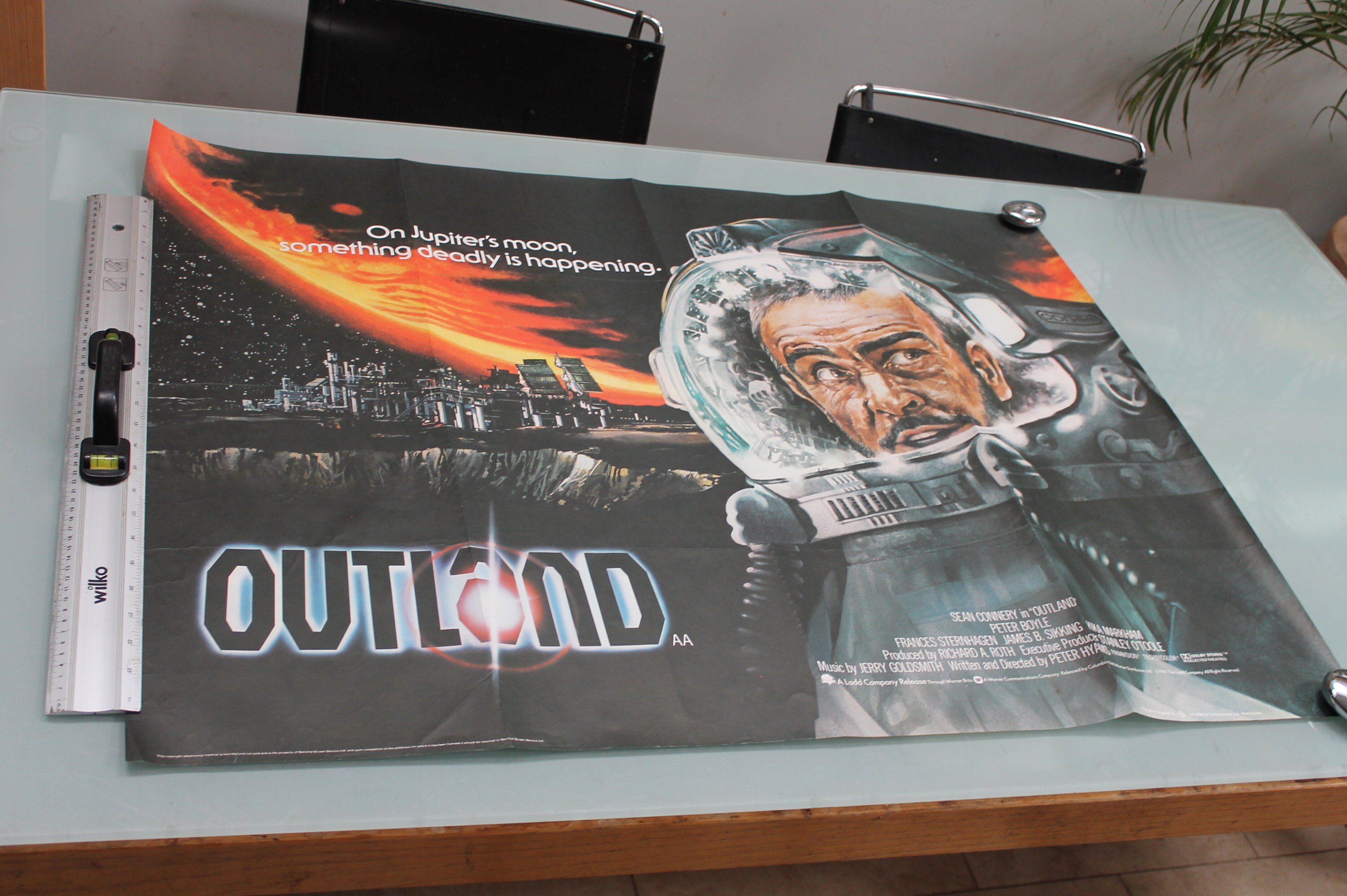 Outland (1981) Original Vintage British Quad Film Poster Sean