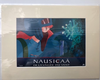 Carte d'exposition française originale Nausicaa de la vallée du vent (1984) couleur FOH, photo montée et prête à être encadrée 40 x 30 cm 3