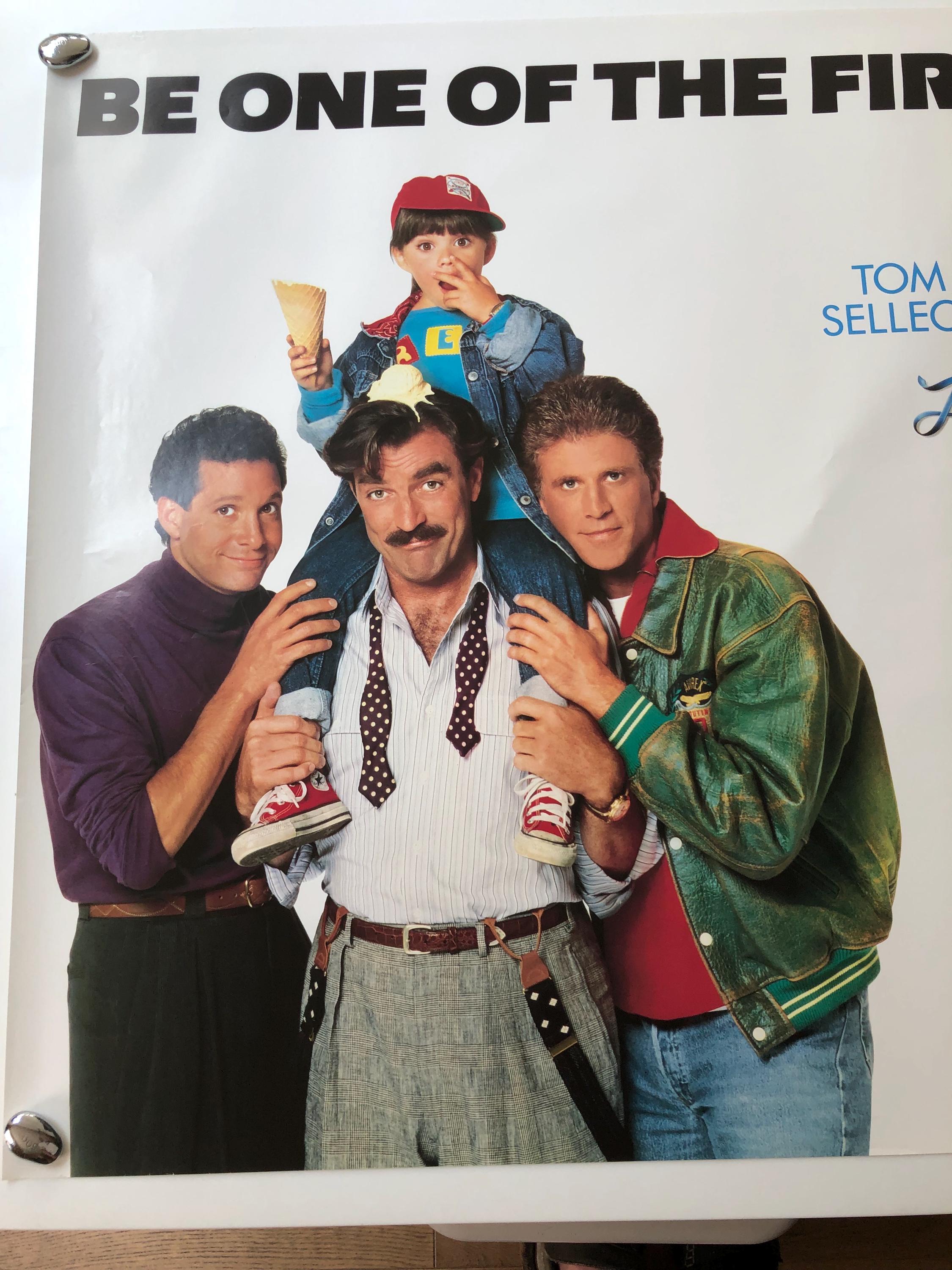 Three Men and a Little Lady (1990) Original Vintage Rolled British